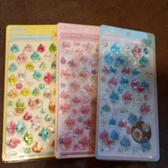 キャラクター　シール 三枚組　正規品