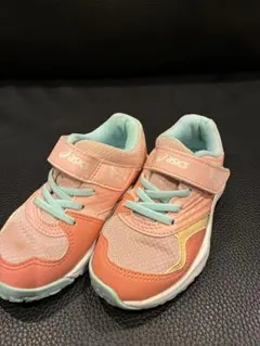 【asics】キッズスニーカー　レーザービーム　ピンク　16cm