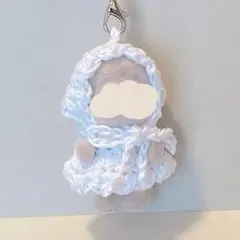 【1番人気デザイン】着せ替え　ハンドメイド　赤ちゃん　ボンネット　キーホルダー