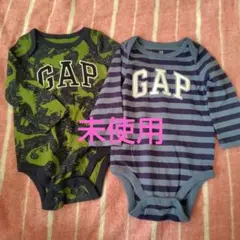 新品、未使用　GAP 6〜12ヶ月　ロンパース 長袖 2点セット