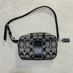 COACH コーチボディバッグ ブラック/ベージュ