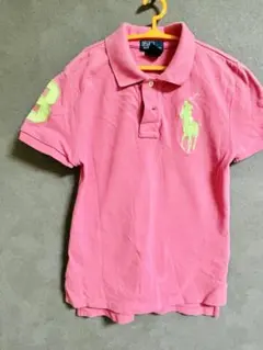Polo by Ralph Lauren ピンクポロシャツ S (8)