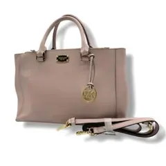 マイケルコース　サフィアーノレザー　2wayハンドバッグ　ピンク