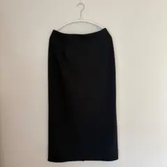 ⭐︎新品⭐︎ UNIQLO ストレッチダブルフェイスナロースカート ブラック Lのサムネイル