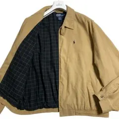 ポロ ラルフローレン スイングトップ ブルゾン ピーチスキン XL