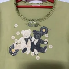 PINK HOUSE ベアーイラスト カットソー