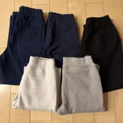 UNIQLO 西松屋 キッズ ロングパンツ 5本セット 130cm