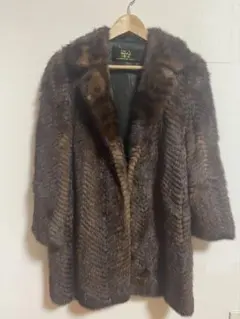 サガ　ミンクコート　ブラウン 着丈83cmくらい