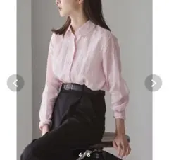NOBLE ラミーレギュラーフィットシャツ ピンク