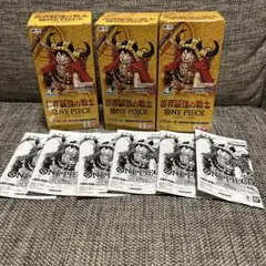 ワンピースカードゲーム世界最強の戦士 5BOXテープ付き - メルカリ