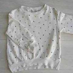 petit main トレーナー 100cm ハート柄