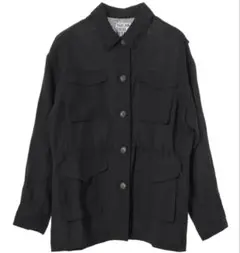 【美品】MICA&DEAL EVERY 長袖シアーシャツ　ブルゾン　麻混のサムネイル
