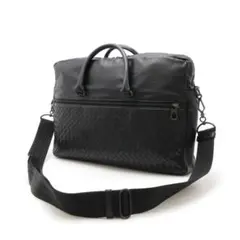 た*Q様 BOTTEGA VENETA イントレチャート ビジネス バッグ ブラ - メルカリ