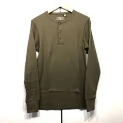 新品タグ付 アヴィレックス ヘンリーネック サーマルTシャツ 長袖 AVIREX