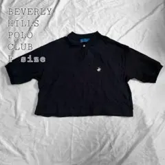 BEVERLY HILLS POLO CLUBポロシャツ クロップド丈 ブラックのサムネイル
