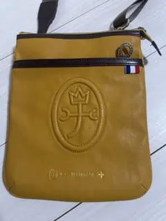 CASTELBAJAC イエローレザーショルダーバッグ