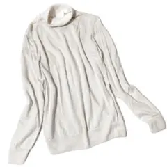 無印良品 タートルネック ニット　セーター 長袖　M アイボリー　ウール100%