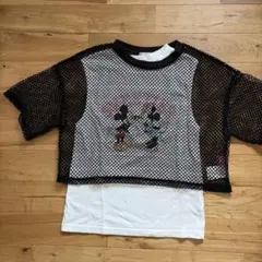 Ricca Ricca ミッキー ミニー メッシュ トップス150のサムネイル