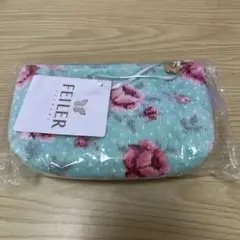 FEILER 花柄ポーチ ミントグリーン