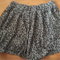 ヒョウ柄キュロット