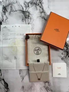 【新品未使用】エルメス Hermes ネックレス ポップH ミニ　ブラック