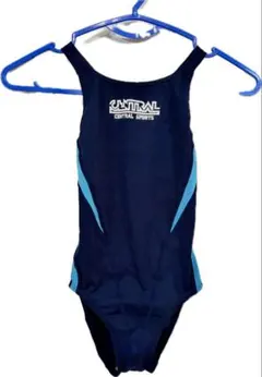 セントラルスポーツ　水着 ネイビー 130サイズ 記名あり　ロゴヒビなし