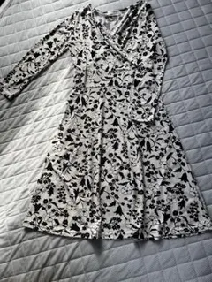 OFUON フラワープリント ワンピース