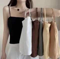 下着 重ね着キャミ/ベアトップシンプル/細肩紐キャミソール