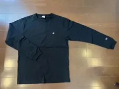 Champion ブラック 長袖 Tシャツ XL