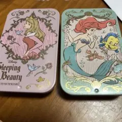Disney プリンセス スライド缶 すらいどきゃん　アリエル　オーロラ　セット