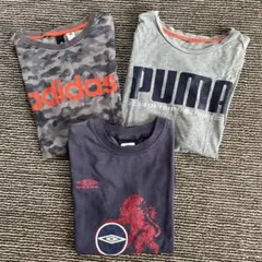 Tシャツ3枚セット　150 アディダス、プーマ 、アンブロ