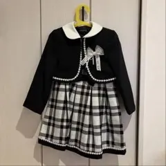 チェックワンピース・ジャケットセット 120cm