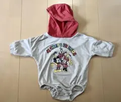 ミッキー ロンパース　フード付き　70 80