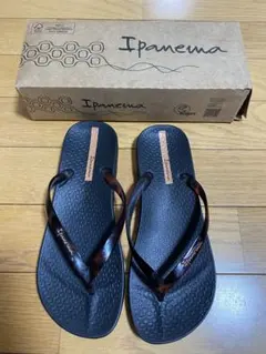 新品 Ipanema サンダル ブラック ブラウン べっ甲柄のサムネイル