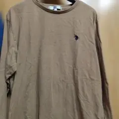 U.S. POLO ASSN. ブラウン長袖Tシャツ L