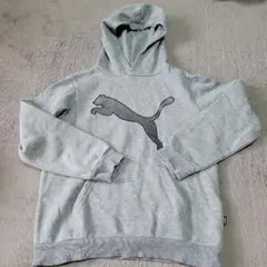 Puma グレー フード付きパーカー140