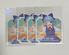 東方project チルノ　ステッカー　セリア