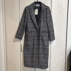 アウター ロングコート レディース グレンチェック コート ロング丈 チェック柄