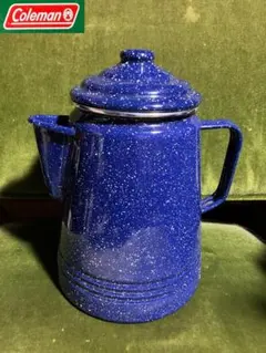 新品未使用 Coleman コーヒー ポット ケトル ホーロー 琺瑯 調理器具