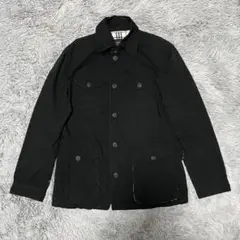 BURBERRY BLACK LABEL ミリタリージャケット ブラック 中古・古着通販】BURBERRY BLACK LABEL (バーバリーブラック