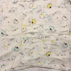 【美品】べべ ルダクティオン ガーゼおくるみ スワドル ぞう柄 BeBe 巾着付