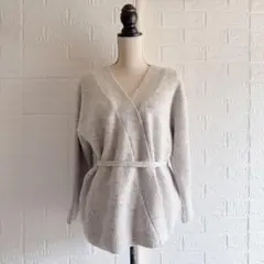 アクアガール 2way モヘヤ混 ウール混 ウエストマーク／カシュクールニットのサムネイル