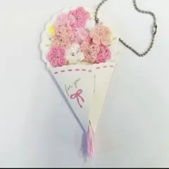 枯れない花束　小花　10個　あみぐるみモチーフ　パーツ　編み物