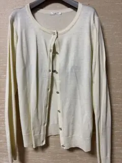 【美品】GLACIER Mサイズ カーディガン クリーム色