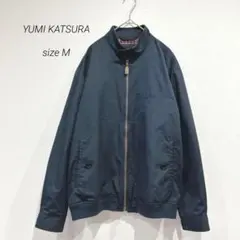 桂由美 スタンドカラージャケット ネイビー M ブルゾン 羽織り メンズ