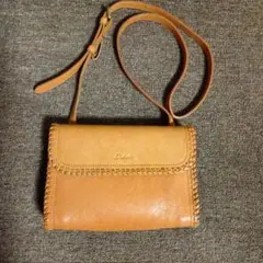 《GWセール中》Dakota ダコタ 本革 ショルダーバッグ キャメル