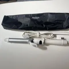 SALONIA カールヘアアイロン シルバー　25mm