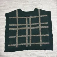 niko and ... チェック柄ニットベスト