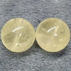 B435　レモンクォーツ（硫黄水晶）12.8ミリ