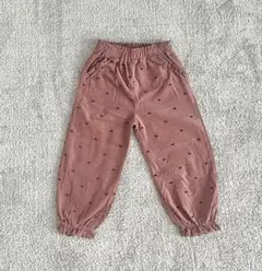 赤ちゃん本舗 ハート模様 ピンク ワイドパンツ 110cmのサムネイル